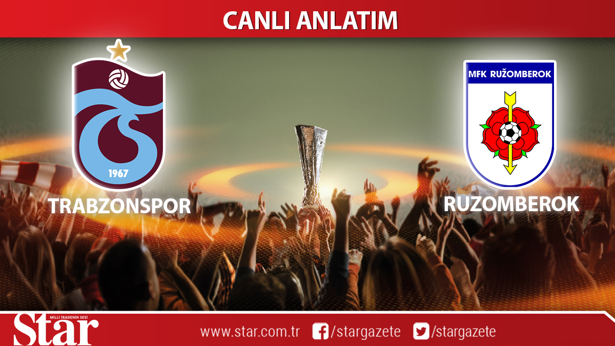 CANLI ANLATIM: Trabzonspor-Ruzomberok