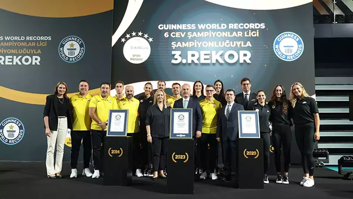 VakıfBank Voleybol, 3'üncü kez Guinness Dünya Rekorları'nda