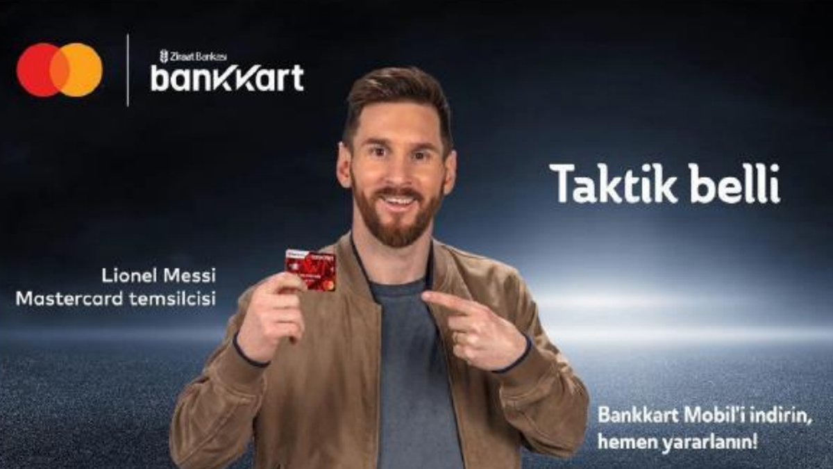 Ziraat Bankası ve Mastercard'dan ünlü futbolcu Lionel Messi'li Bankkart iş birliği