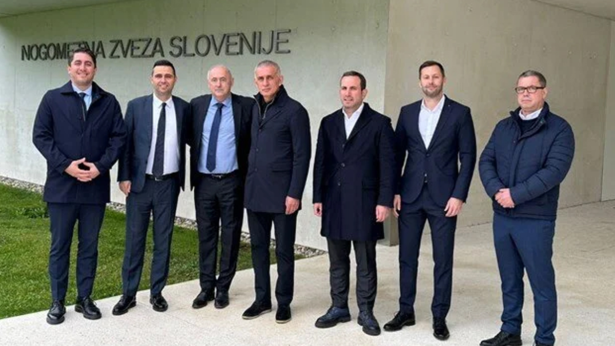 TFF Başkanı Hacıosmanoğlu, Slovenya Futbol Federasyonuna ziyarette bulundu