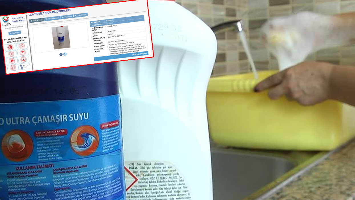 Ünlü marketin çamaşır suyu toplatılıyor... Piyasaya arzı yasaklandı