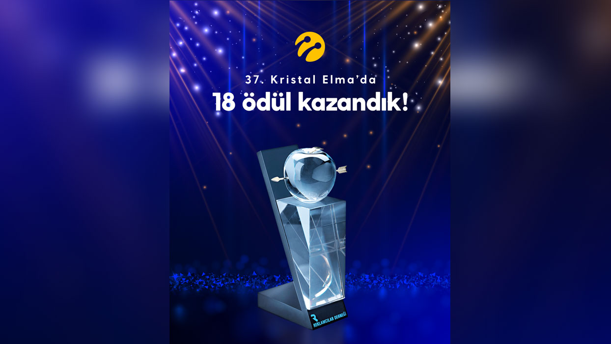 Turkcell'in iletişim gücüne Kristal Elma'dan 18 ödül