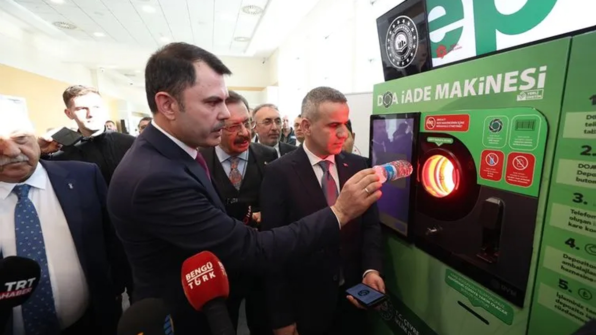 Bakan Kurum duyurdu! 6 ile daha Depozito İade Makineleri kuruluyor