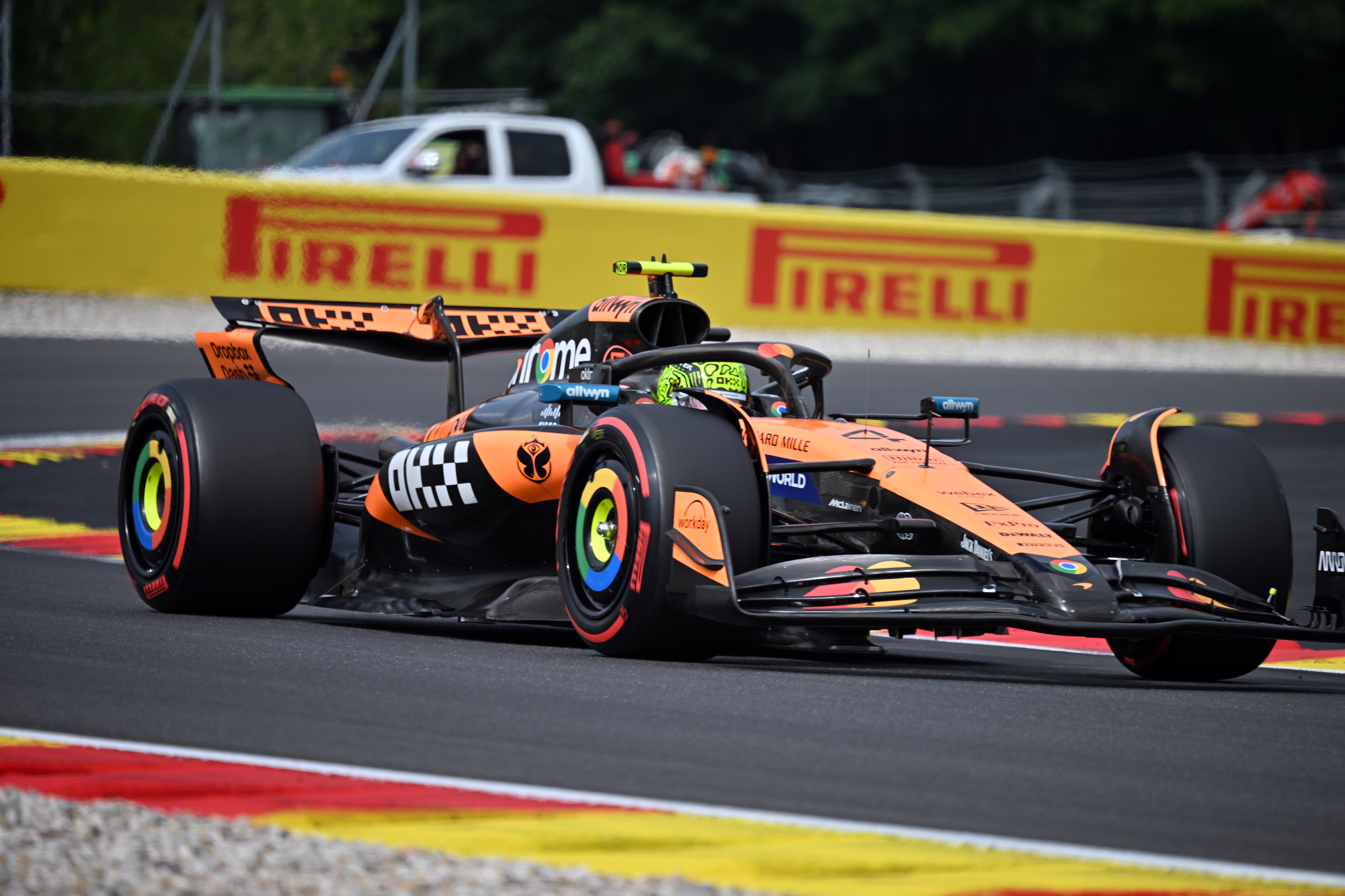 Lando Norris si je zagotovil najboljši štartni položaj za Veliko nagrado Belgije