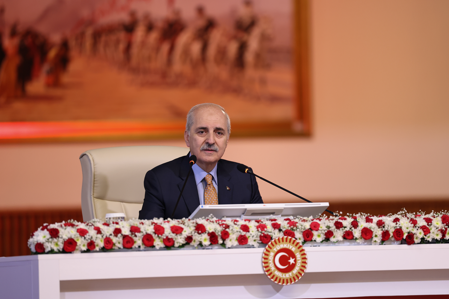 TBMM Başkanı Kurtulmuş şehit Ferhat Gedik ile Eren Bülbül'ü andı