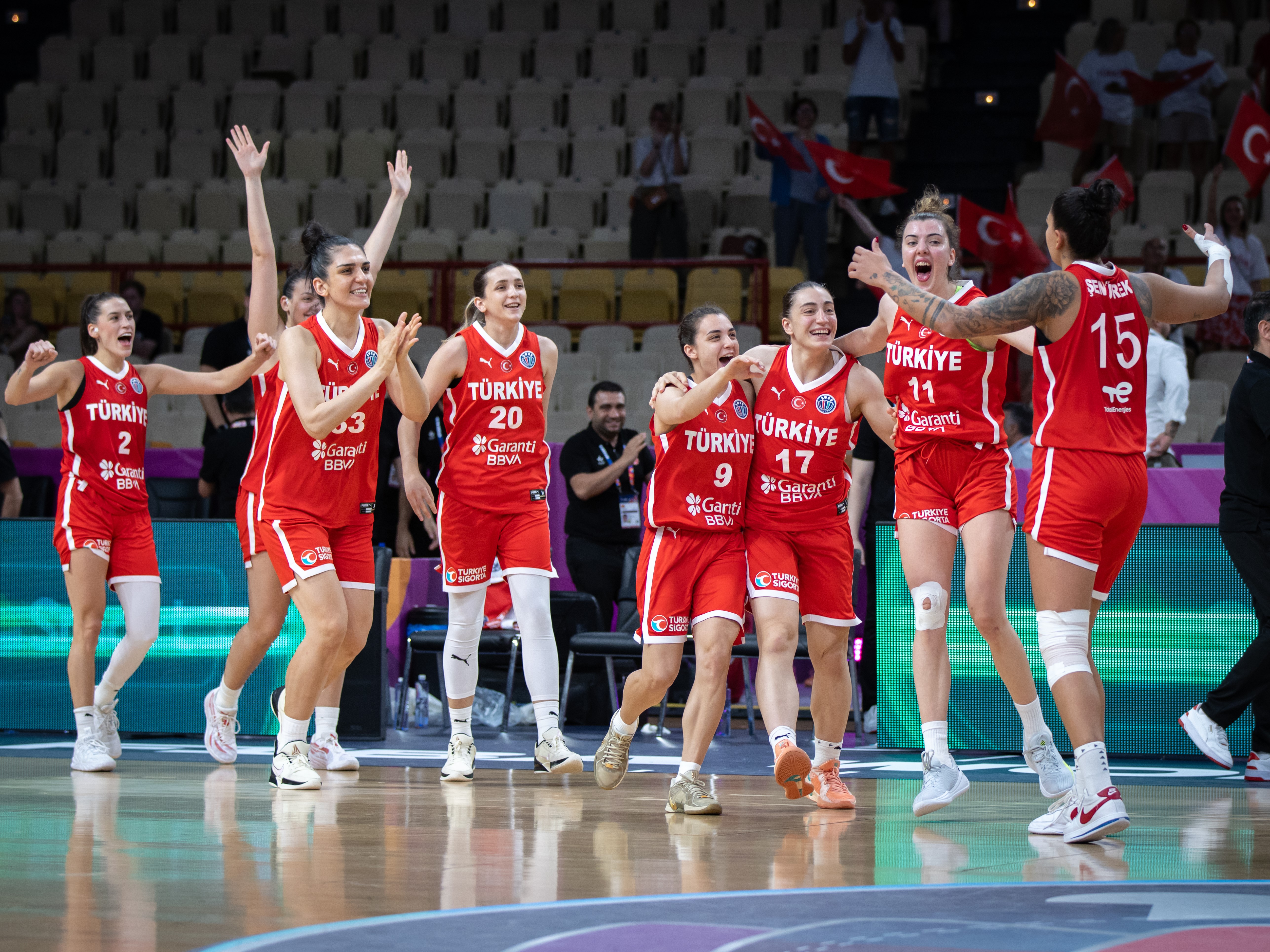 Turška ženska košarkarska reprezentanca se je povzpela na svetovni lestvici FIBA