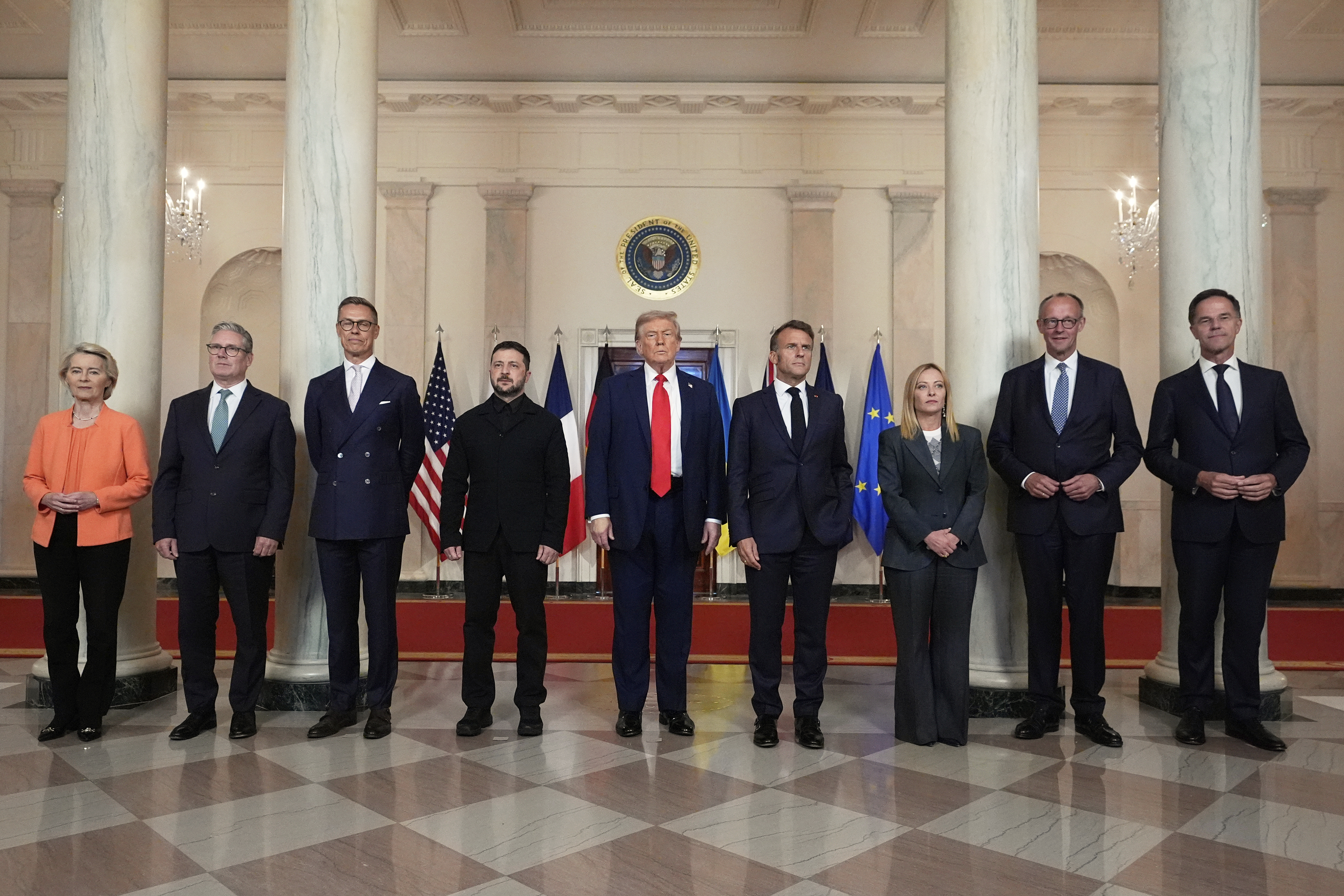 Avrupalı liderler Beyaz Saray'da... 