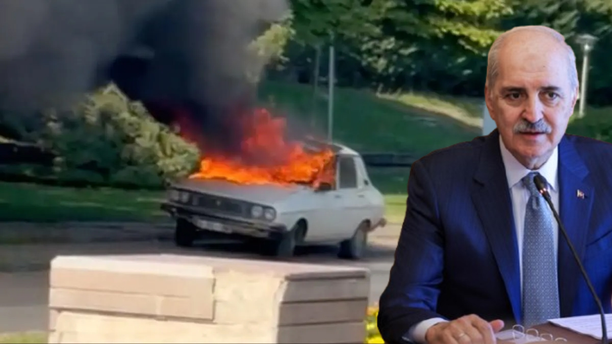 Pred turškim parlamentom zažgali vozilo "Beli Toros", simbol političnih umorov