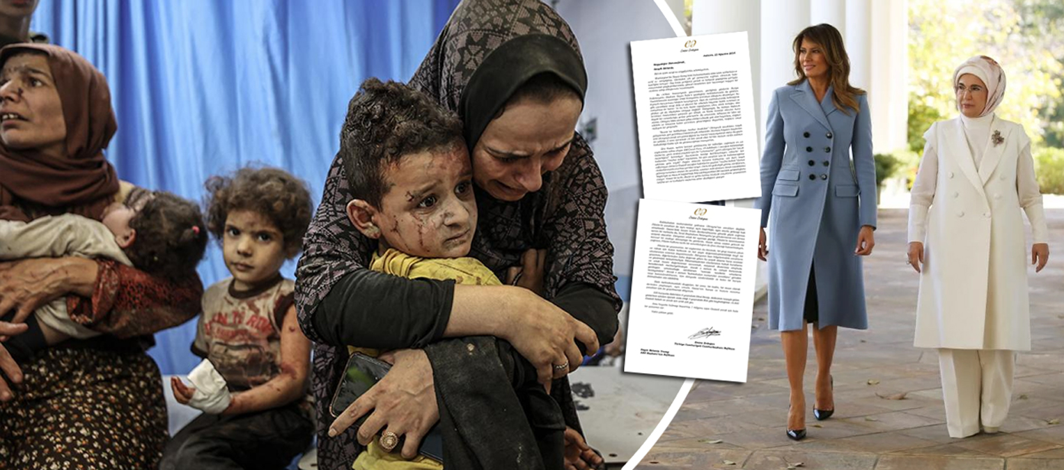 Emine Erdoğan'dan Melania Trump'a Gazze mektubu! Ukrayna hassasiyetini örnek gösterdi