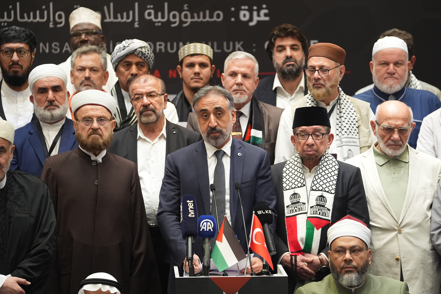 50 ülkeden 150 alim Gazze için bir arada: Mısır ve Ürdün üzerine düşeni cesaretle yapmalıdır
