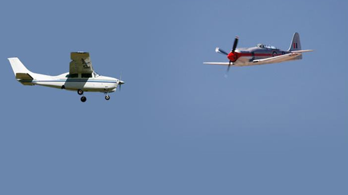 ABD'de uçaklar havada çarpıştı: 1 ölü, 3 yaralı