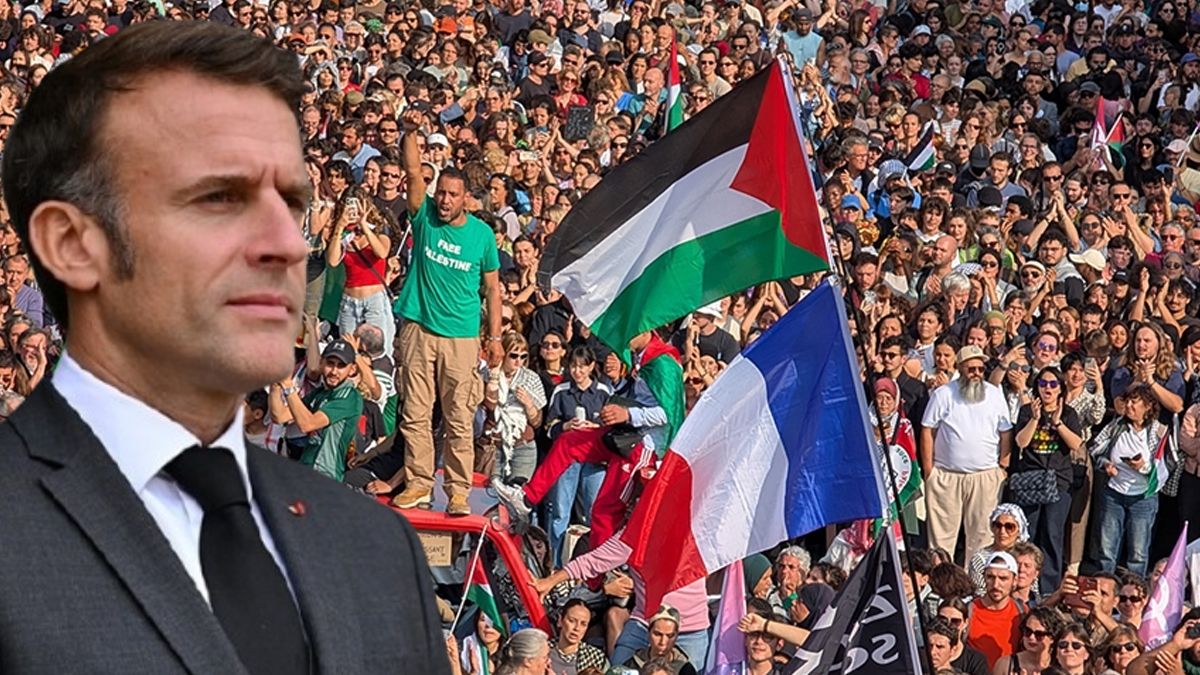 Fransa'dan tarihi karar! Macron: Ülkemin Filistin devletini tanıdığını ilan ediyorum