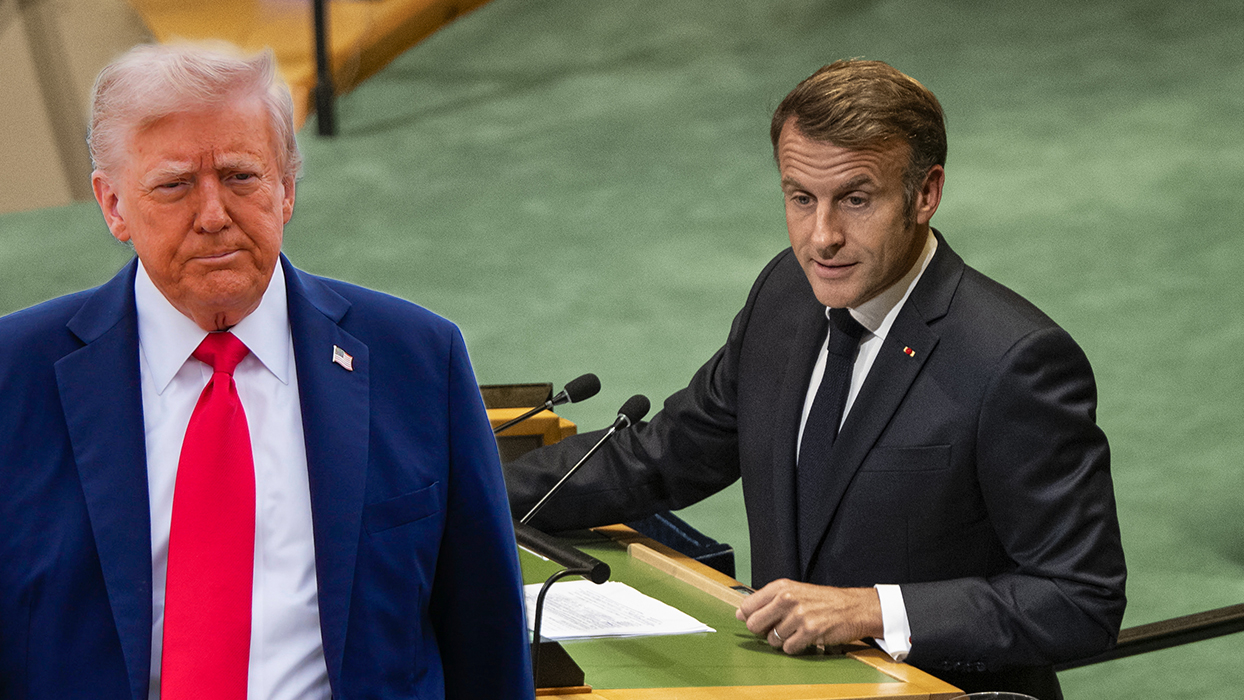 Mahsur kalan Macron'dan Trump'a sitem: Sokakta bekliyorum çünkü...