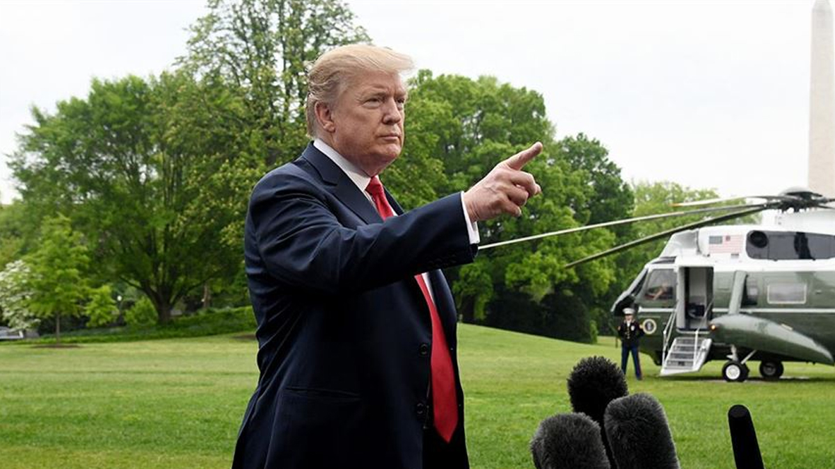 Trump'ın helikopterine lazer tutuldu: Şüpheli gözaltında
