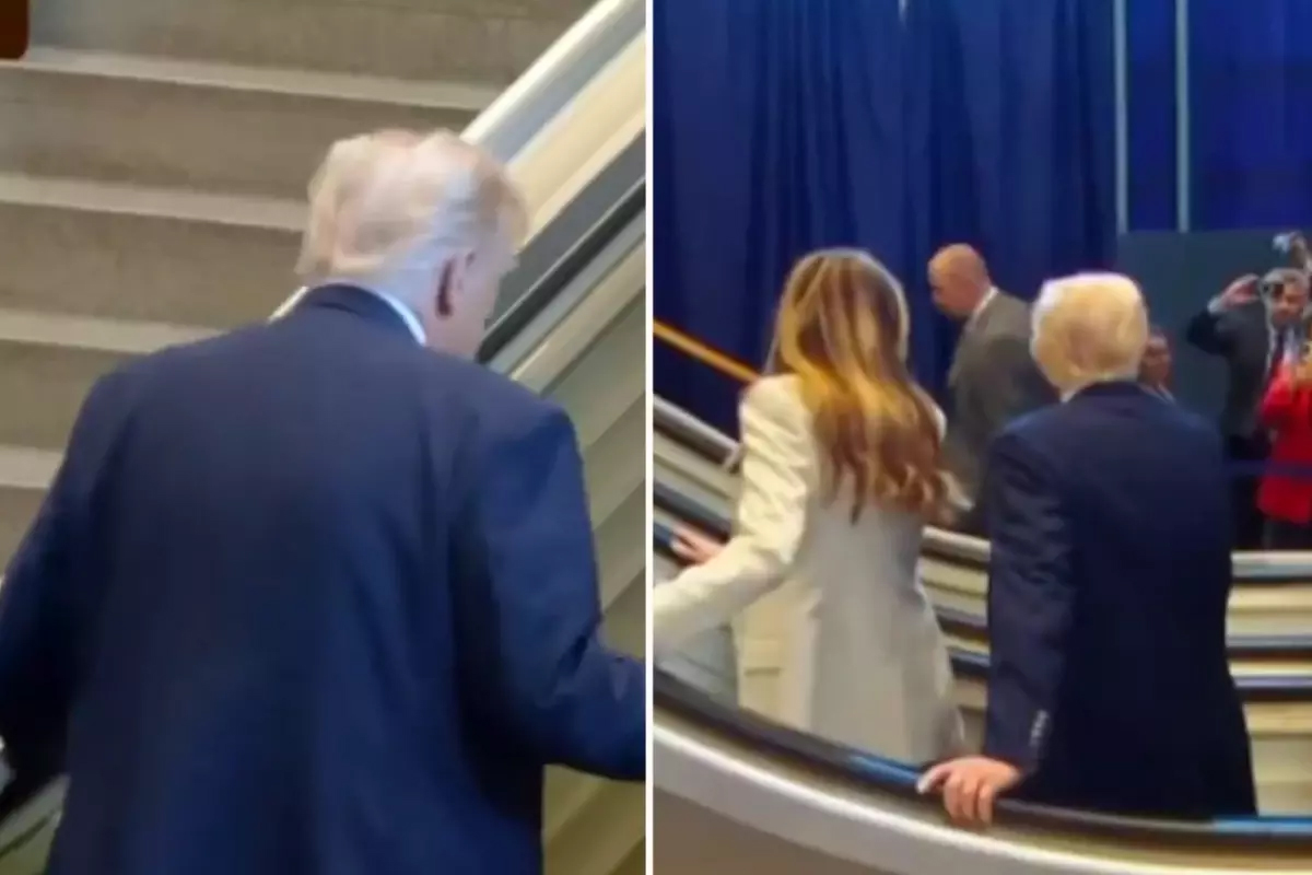Trump'ın girişinde