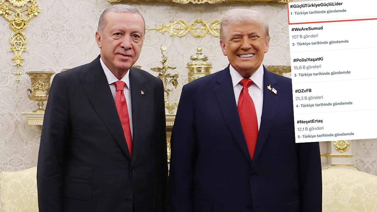 Cumhurbaşkanı Erdoğan-Trump görüşmesi büyük ses getirdi! #GüçlüTürkiyeGüçlüLider etiketi TT oldu