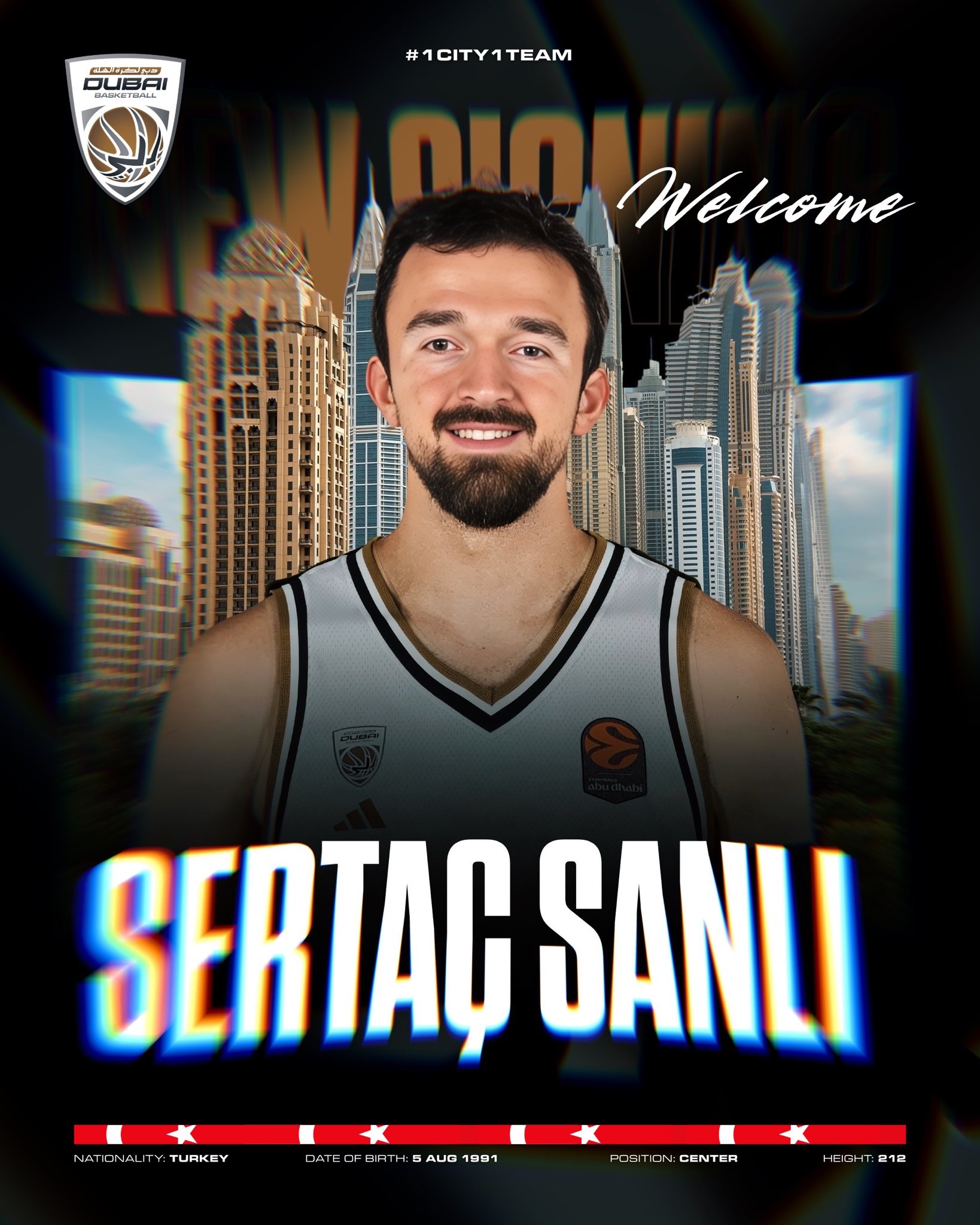 Sertaç Şanlı'nın yeni adresi Dubai Basketbol oldu