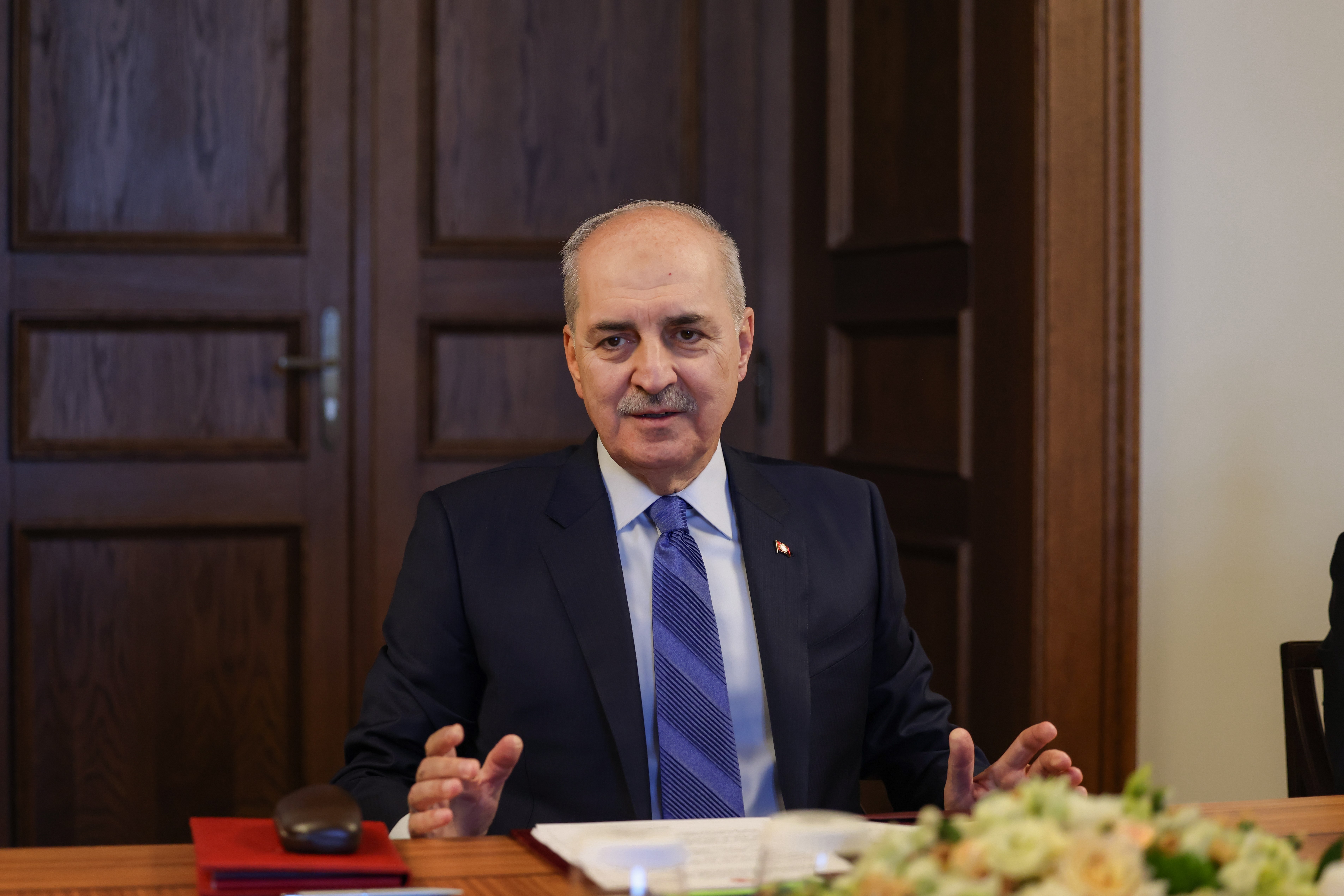 Predsednik turškega parlamenta Kurtulmuş poudaril, da je palestinska država ključ do miru na Bližnjem vzhodu