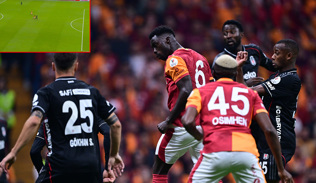 Derbide kırmızı kart! Galatasaray 10 kişi kaldı
