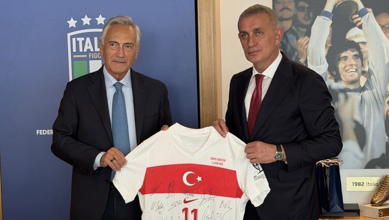 TFF Başkanı Hacıosmanoğlu'dan İtalya Futbol Federasyonu'na ziyaret