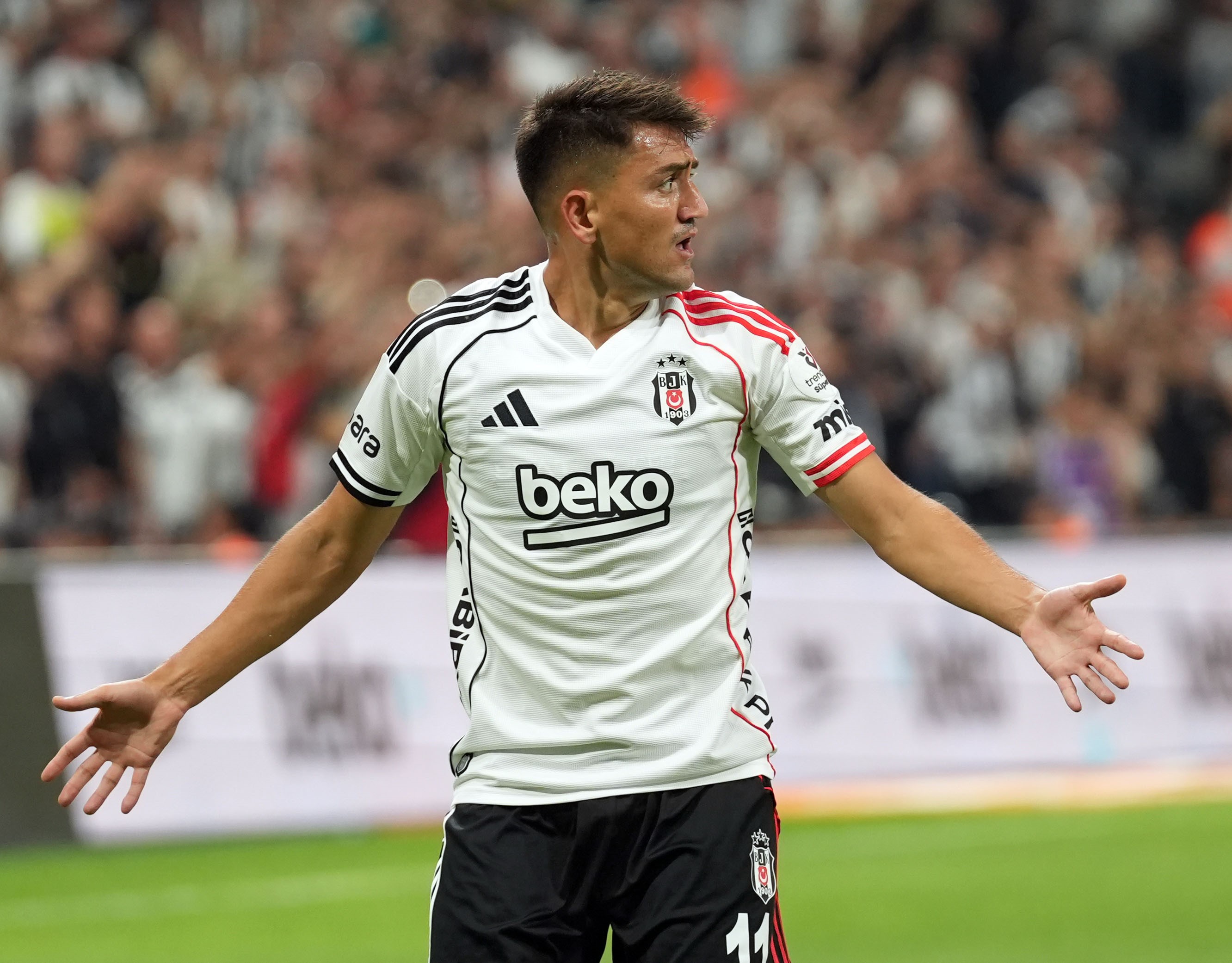 Cengiz Ünder'in çabası Beşiktaş'a yetmedi