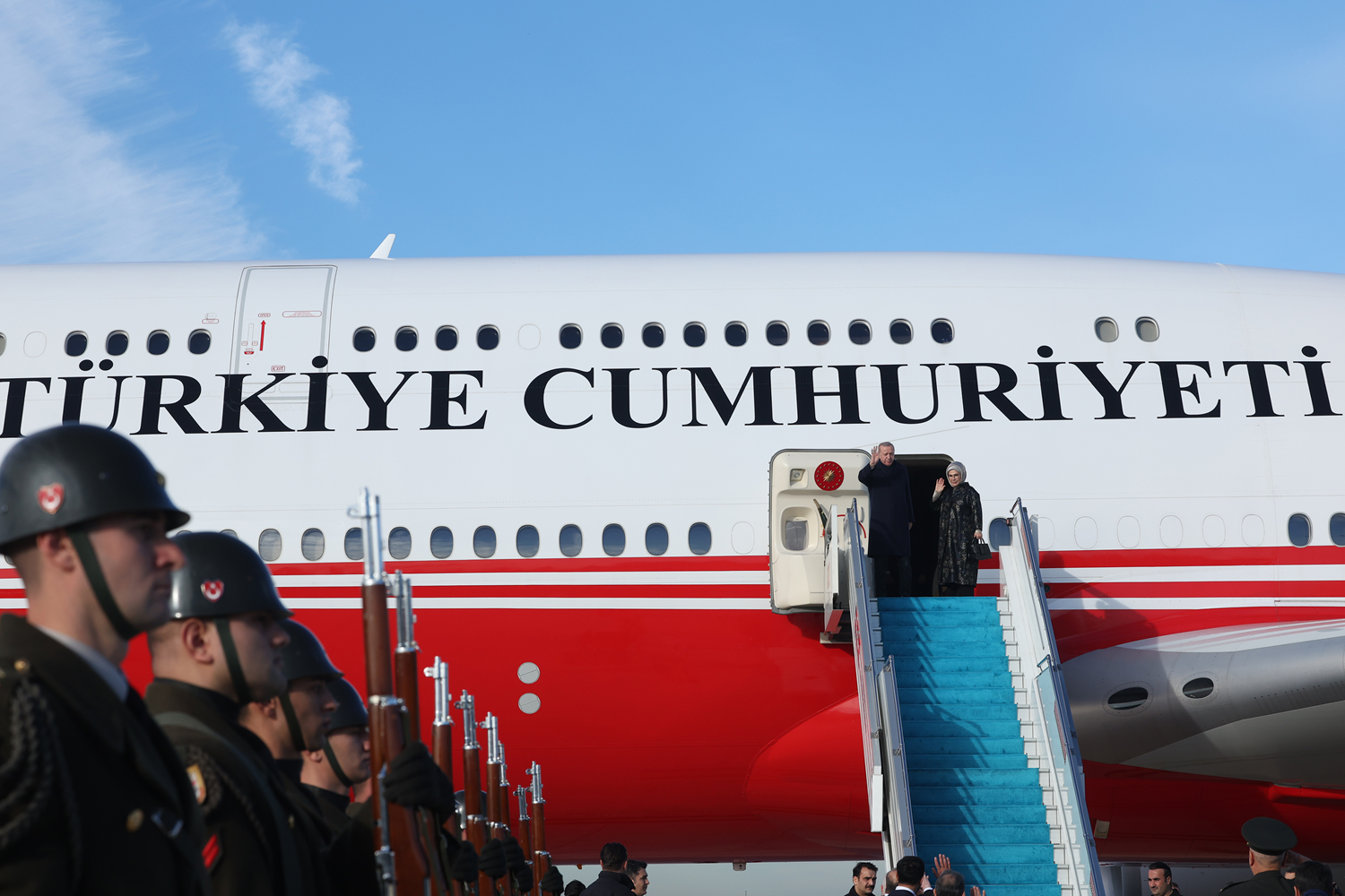 Cumhurbaşkanı Erdoğan Katar'a geldi