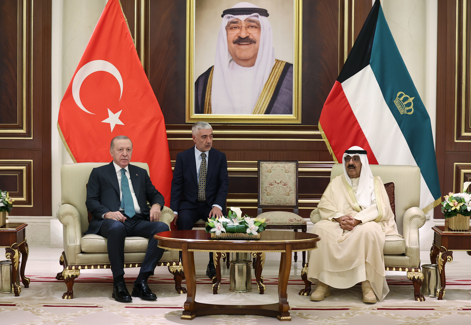 Cumhurbaşkanı Erdoğan, Kuveyt Emiri es Sabah ile görüştü