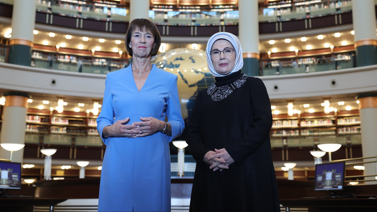 Emine Erdoğan, Charlotte Merz ile bir araya geldi