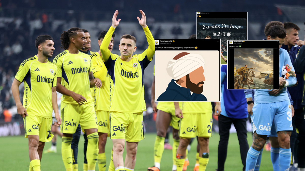 Fenerbahçe sosyal medyayı salladı! Derbi zaferi sonrası peş peşe paylaşımlar