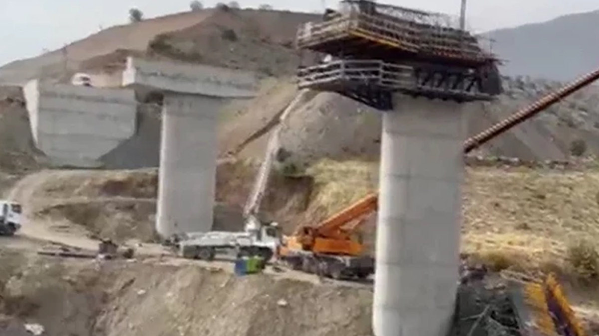 Diyarbakır Kulp'ta viyadük inşaatında iskele faciası: 2 ölü, 3 yaralı