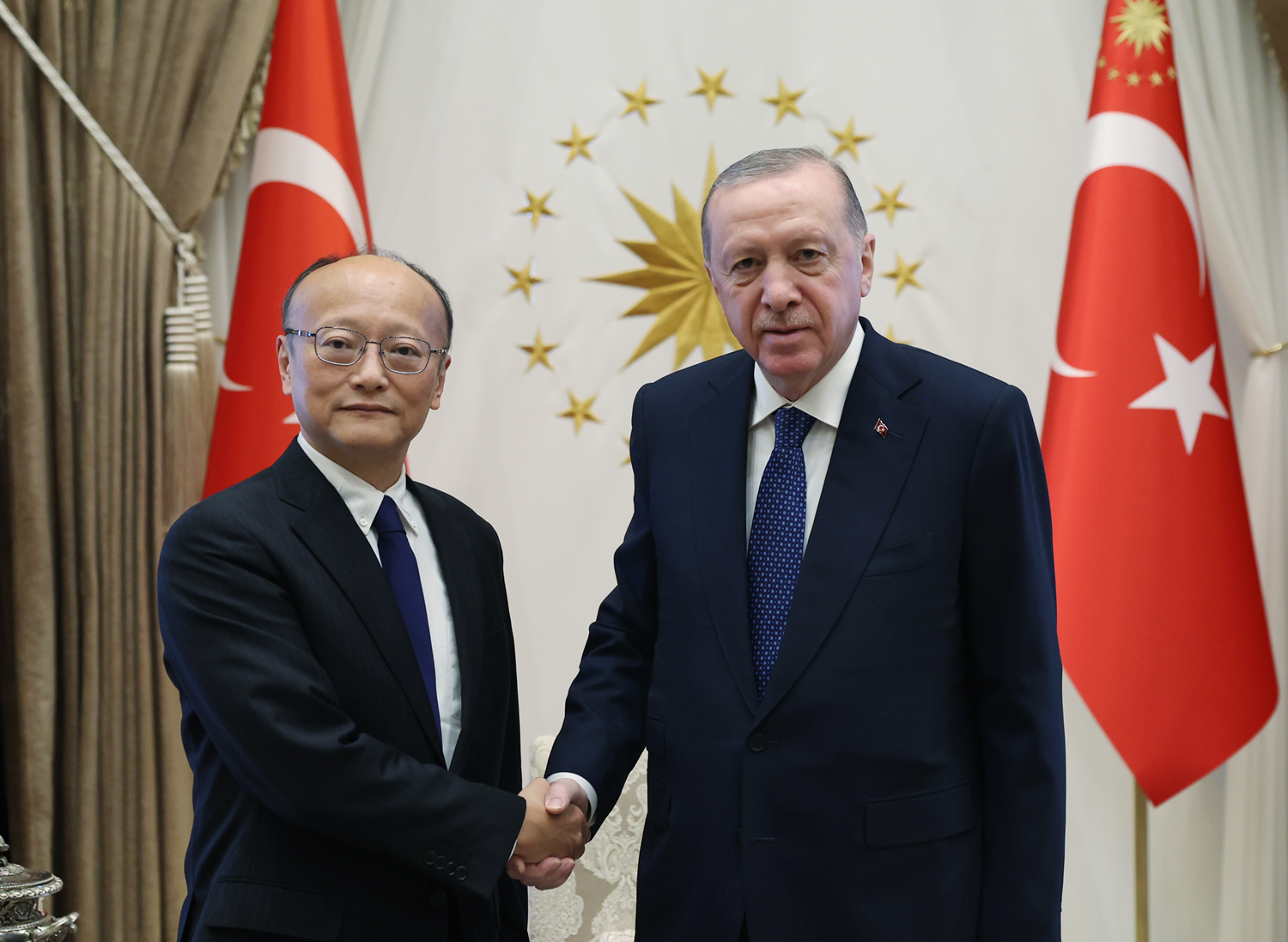 Cumhurbaşkanı Erdoğan, Masato Kanda'yı kabul etti