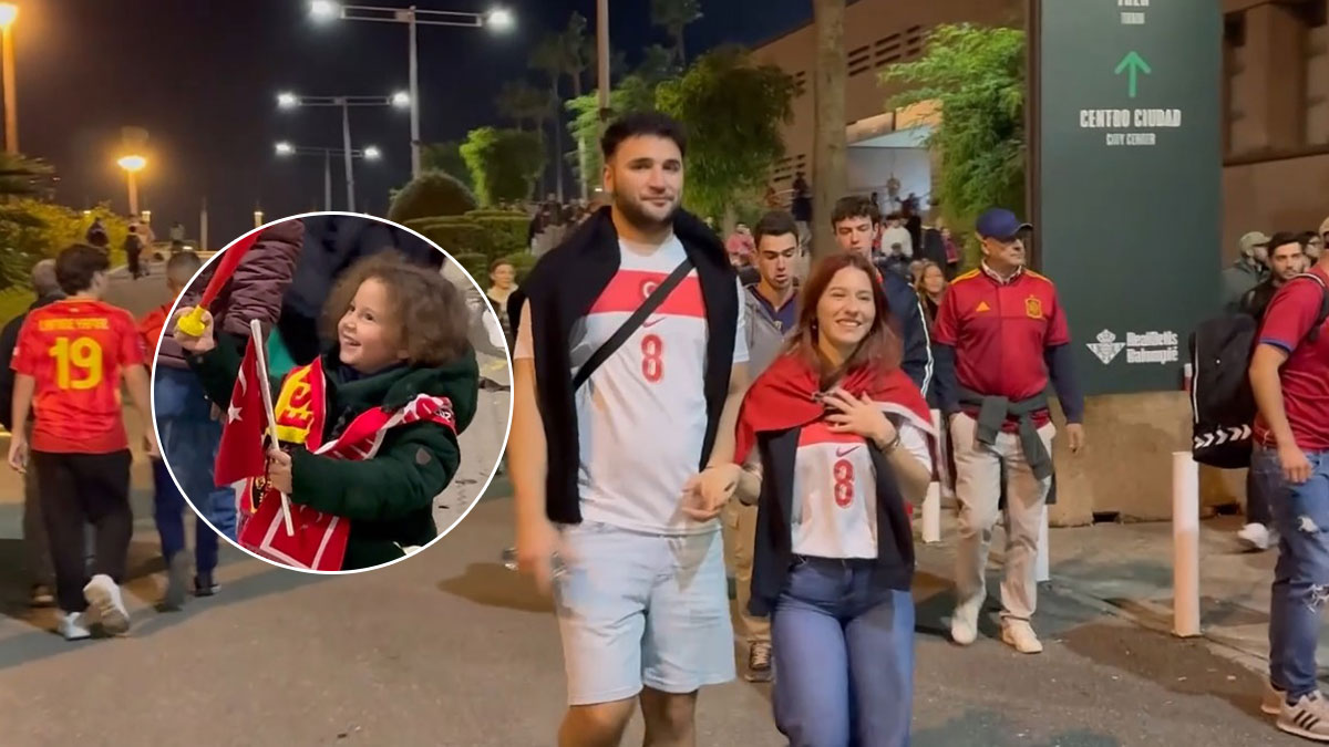 Millilere İspanya'da büyük destek! Türk taraftarlar yalnız bırakmadı