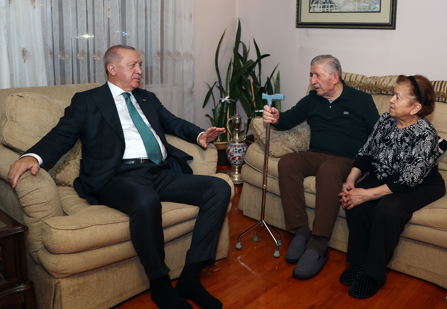 Predsednik Erdoğan obiskal Köksala Toptana, člana Visokega posvetovalnega sveta