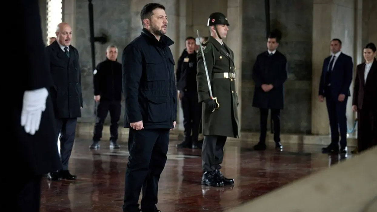Ukrayna Devlet Başkanı Zelenski, Anıtkabir'i ziyaret etti