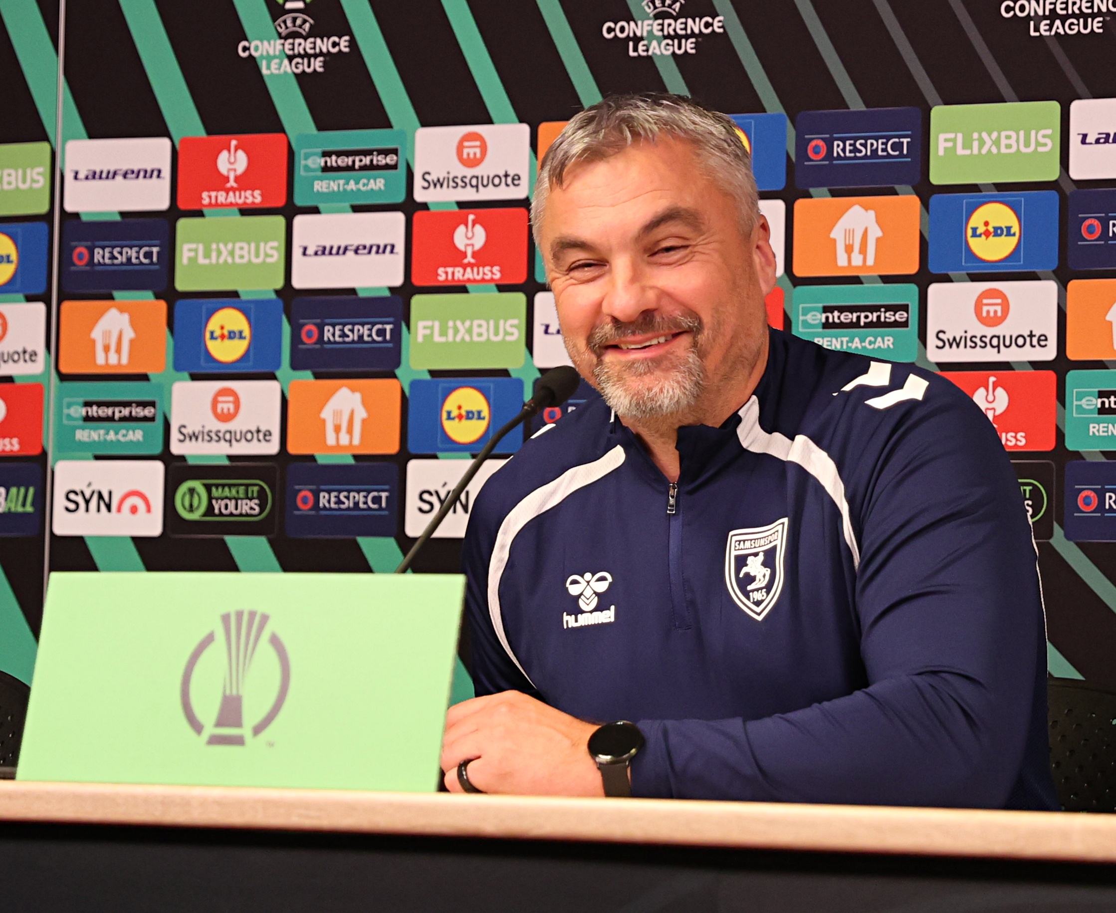 Trener Samsunsporja Thomas Reis pred tekmo z Breidablikom poudarja pozitivni pritisk