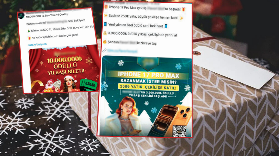 Bağlantıları ifşa oldu! Sosyal medyada "yılbaşı çekilişi" tuzağı