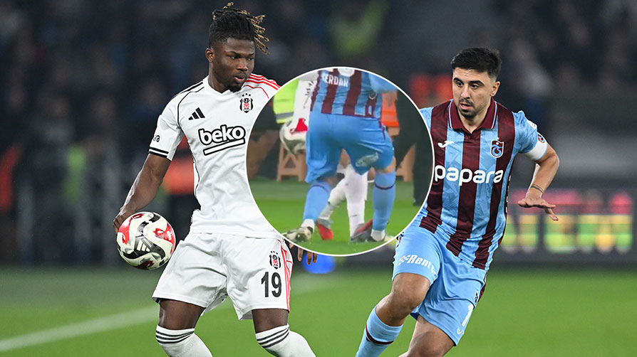 Trabzonspor kırmızı kart bekledi! İşte tartışmalı pozisyon...