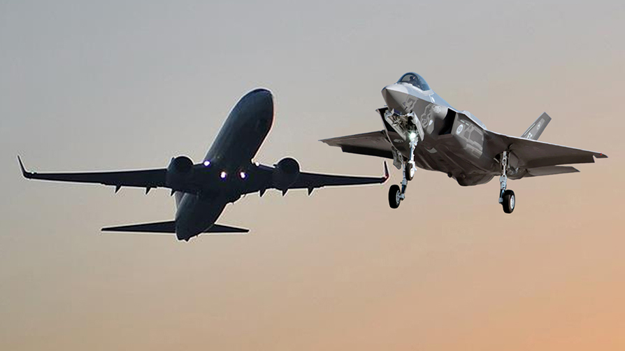 Gökyüzünde faciadan dönüldü... ABD savaş uçağından yolcu uçağına taciz