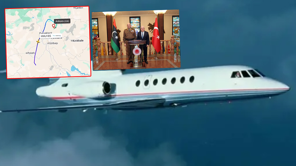 Libya Genelkurmay Başkanı da uçaktaydı... Ankara çıkışlı özel jet radardan kayboldu