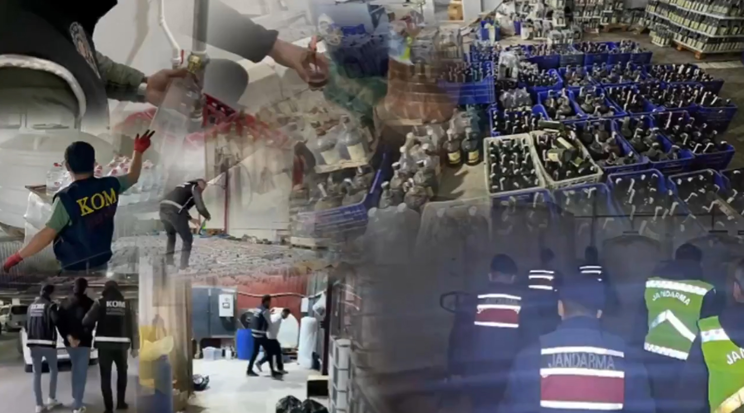 81 ilde sahte içki operasyonu: 171 şüpheliye işlem