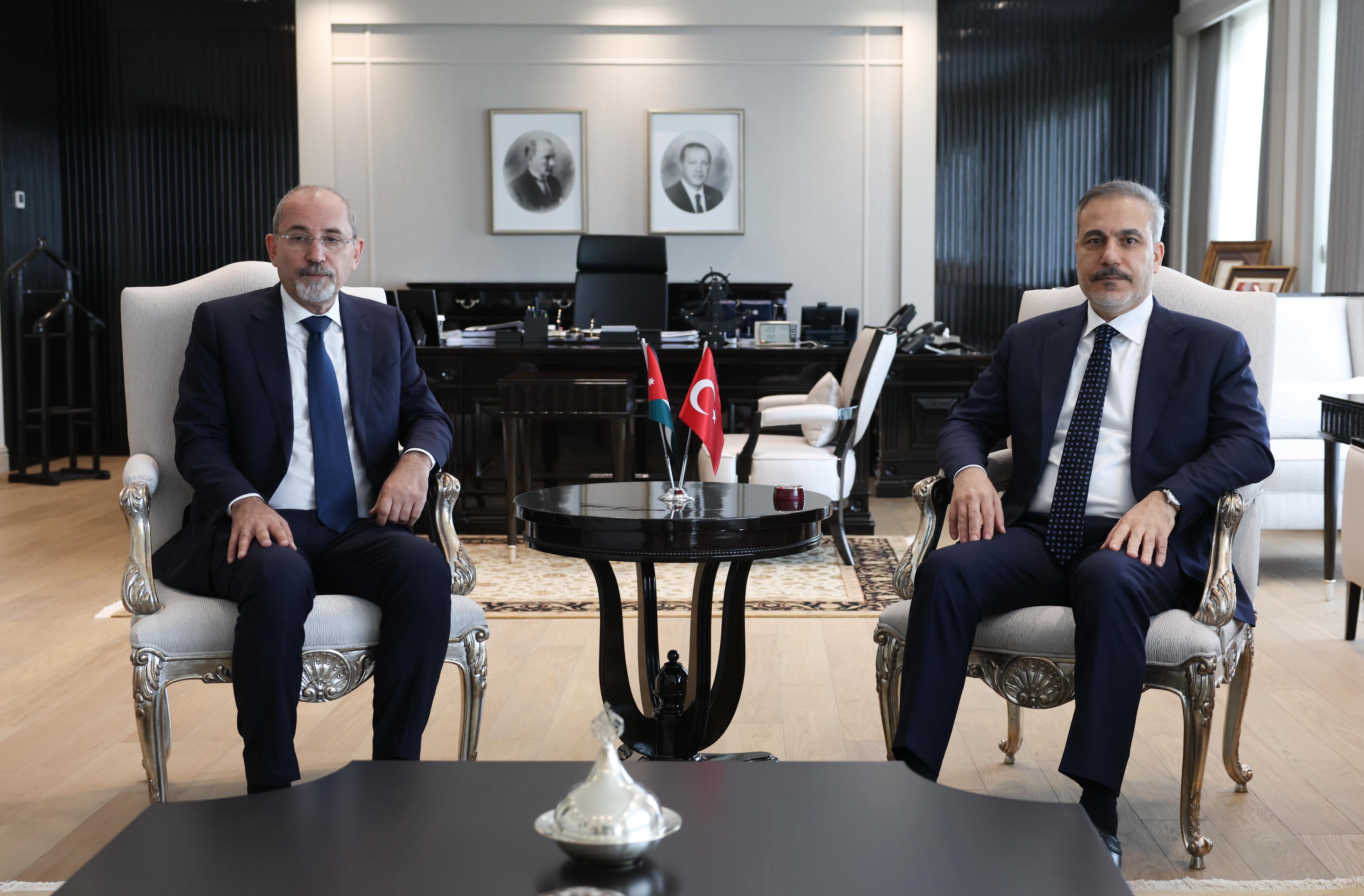 Bakan Fidan, Ürdünlü mevkidaşıyla Filistin'deki durumu görüştü