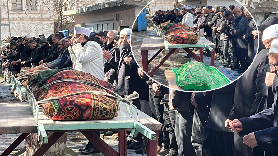 Yürek yakan görüntü! İmam cenazede bayıldı