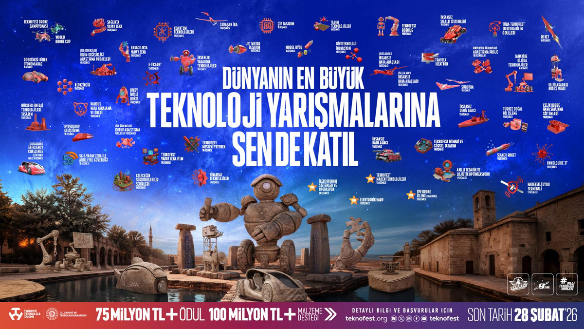 TEKNOFEST 2026 Teknoloji Yarışmalarına başvurular devam ediyor!
