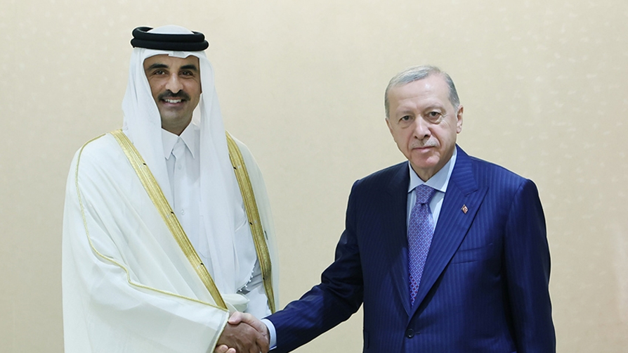 Katar Emiri Al Sani'den Cumhurbaşkanı Erdoğan'a teşekkür
