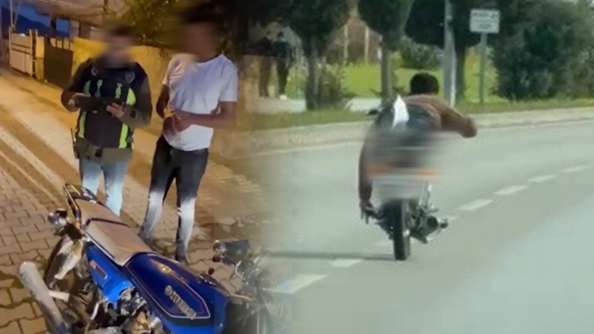 Akrobatik sürüş pahalıya patladı: Cezaya ekstra 60 gün trafikten men edildi