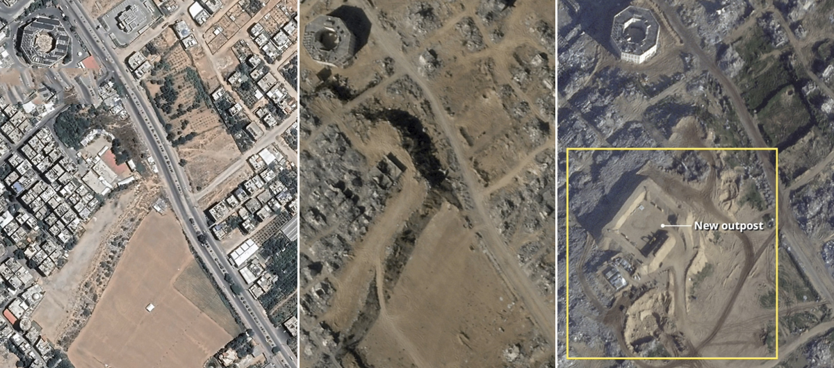 Uydu görüntüleri ifşa etti! İsrail terk etmesi gereken hatta kurdu