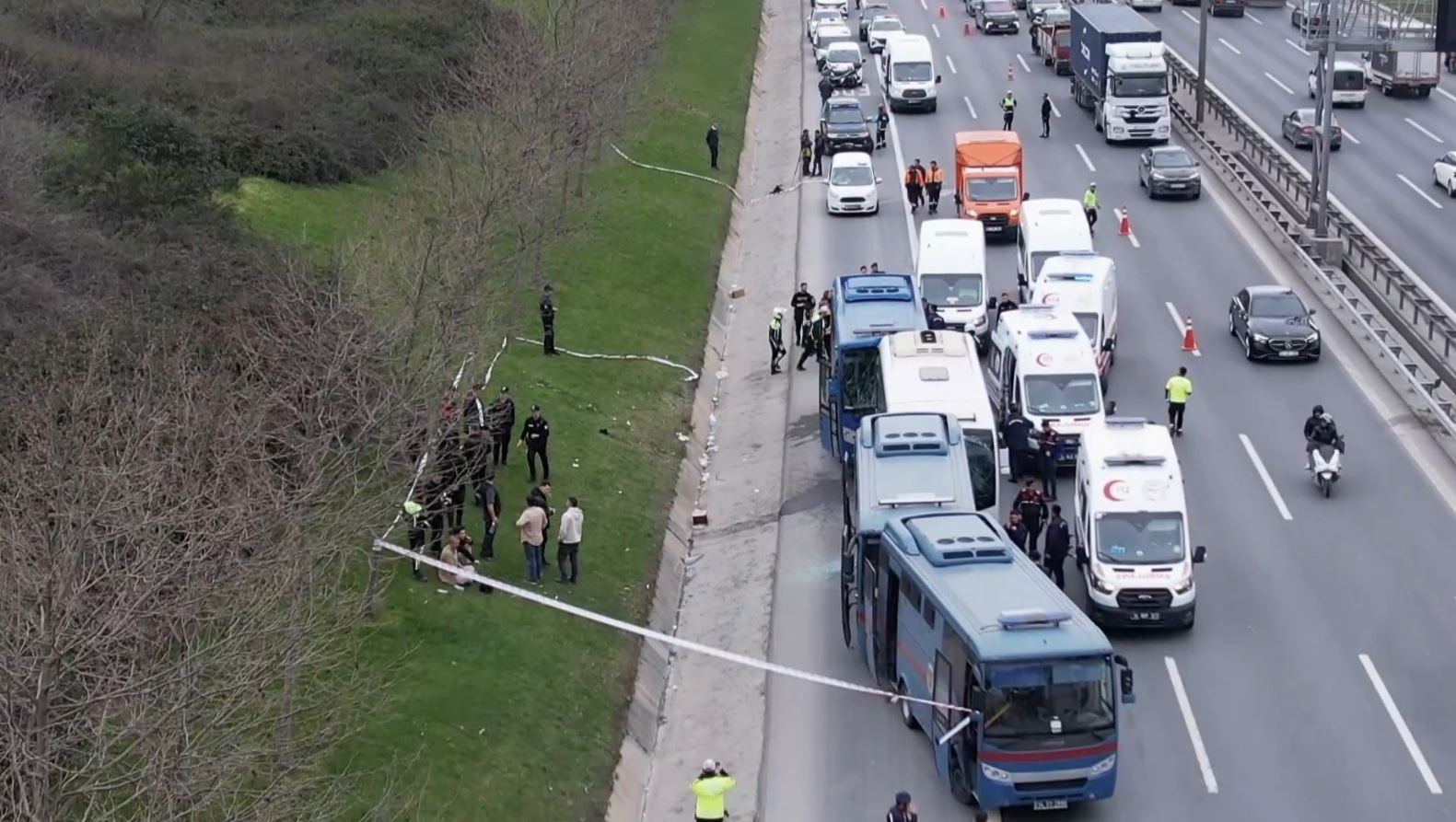 Cezaevi araçları birbirine girmişti: 13 yaralı taburcu edildi