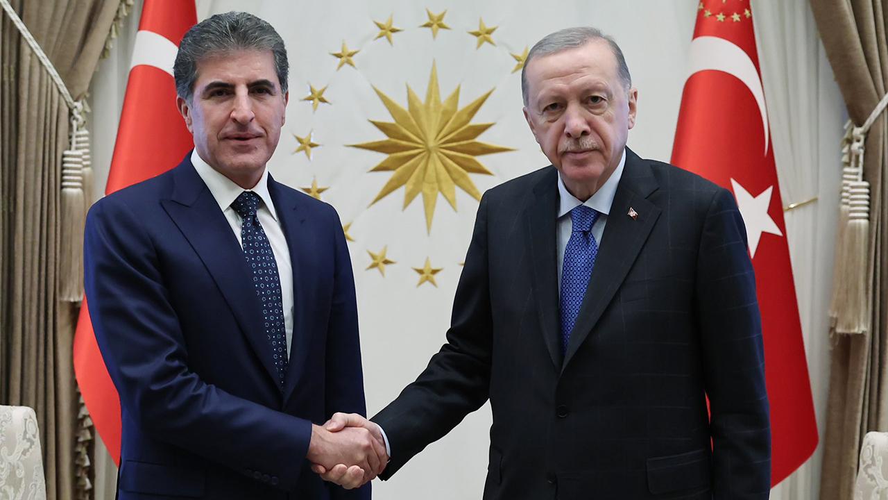 Cumhurbaşkanı Erdoğan, Neçirvan Barzani ile görüştü