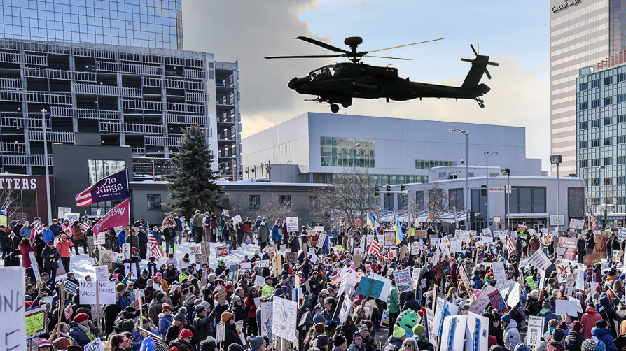 Protestocuların üzerinde "Apache" uçuşu! ABD ordusu inceleme başlattı