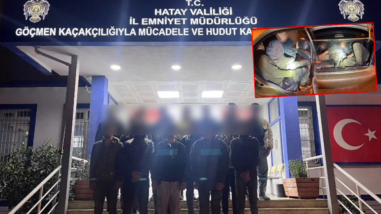 Otomobil bagajında göçmen kaçakçılığı: Polis geçit vermedi